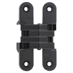 212 Invisible 180° Opening Hinge, Black E-Coat Main - Image