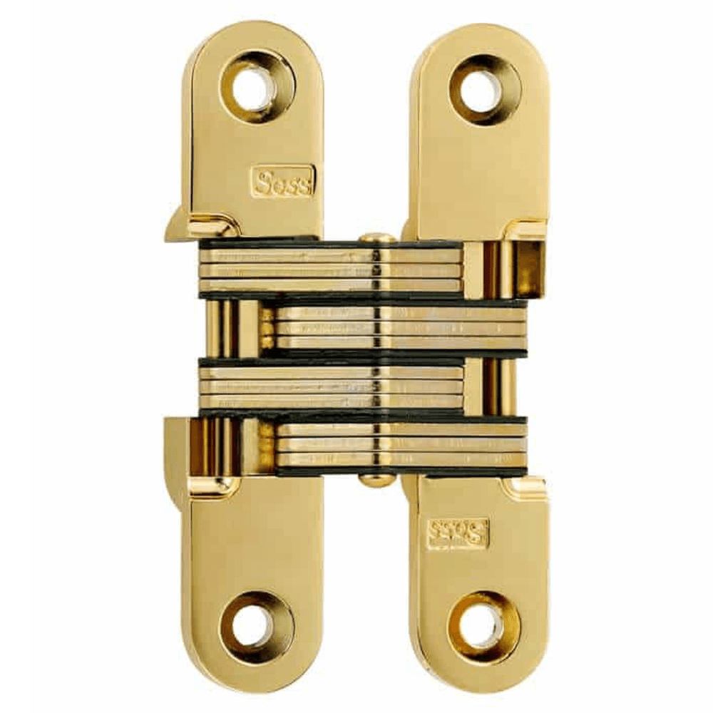 212 Invisible 180° Opening Hinge, Bright Brass Main - Image