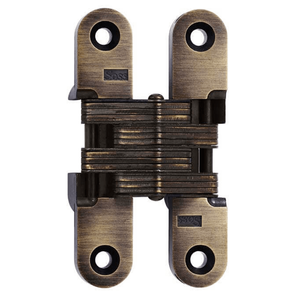212 Invisible 180° Opening Hinge, Antique Brass Main - Image