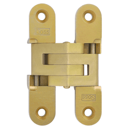 216H Invisible 180° Opening Hinge, Satin Brass Main - Image