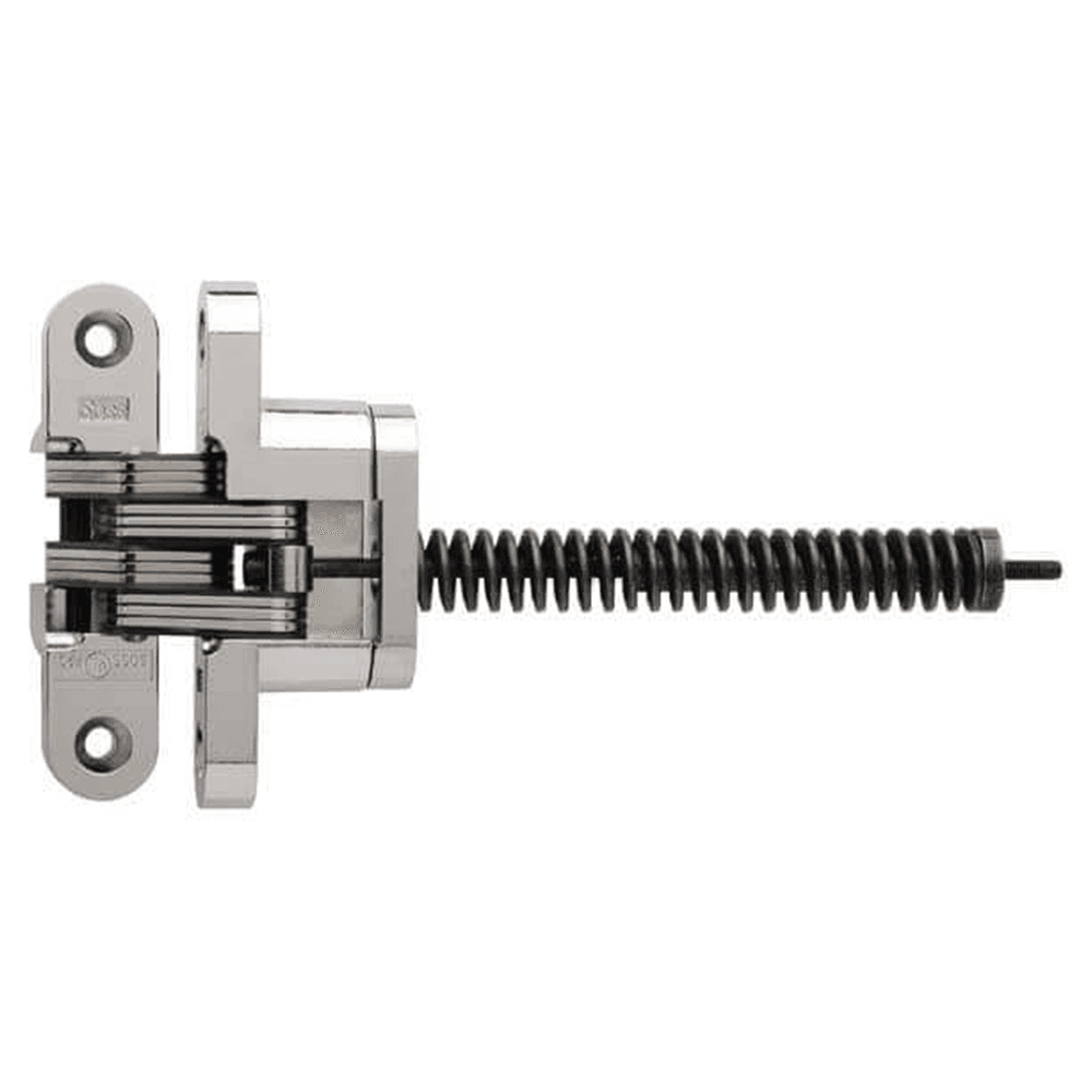 216IC Invisible 180° Opening Closer Hinge, Bright Nickel Main - Image