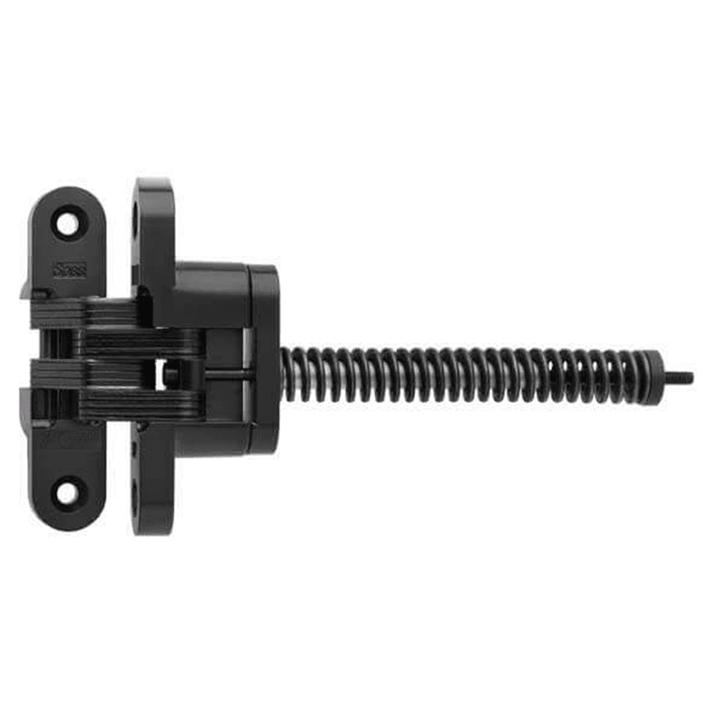 216IC Invisible 180° Opening Closer Hinge, Black E-Coat Main - Image