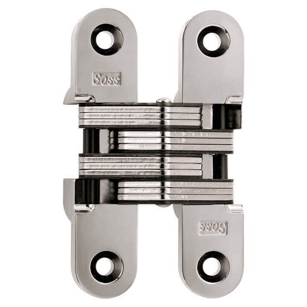 216 Invisible 180° Opening Hinge, Bright Nickel Main - Image