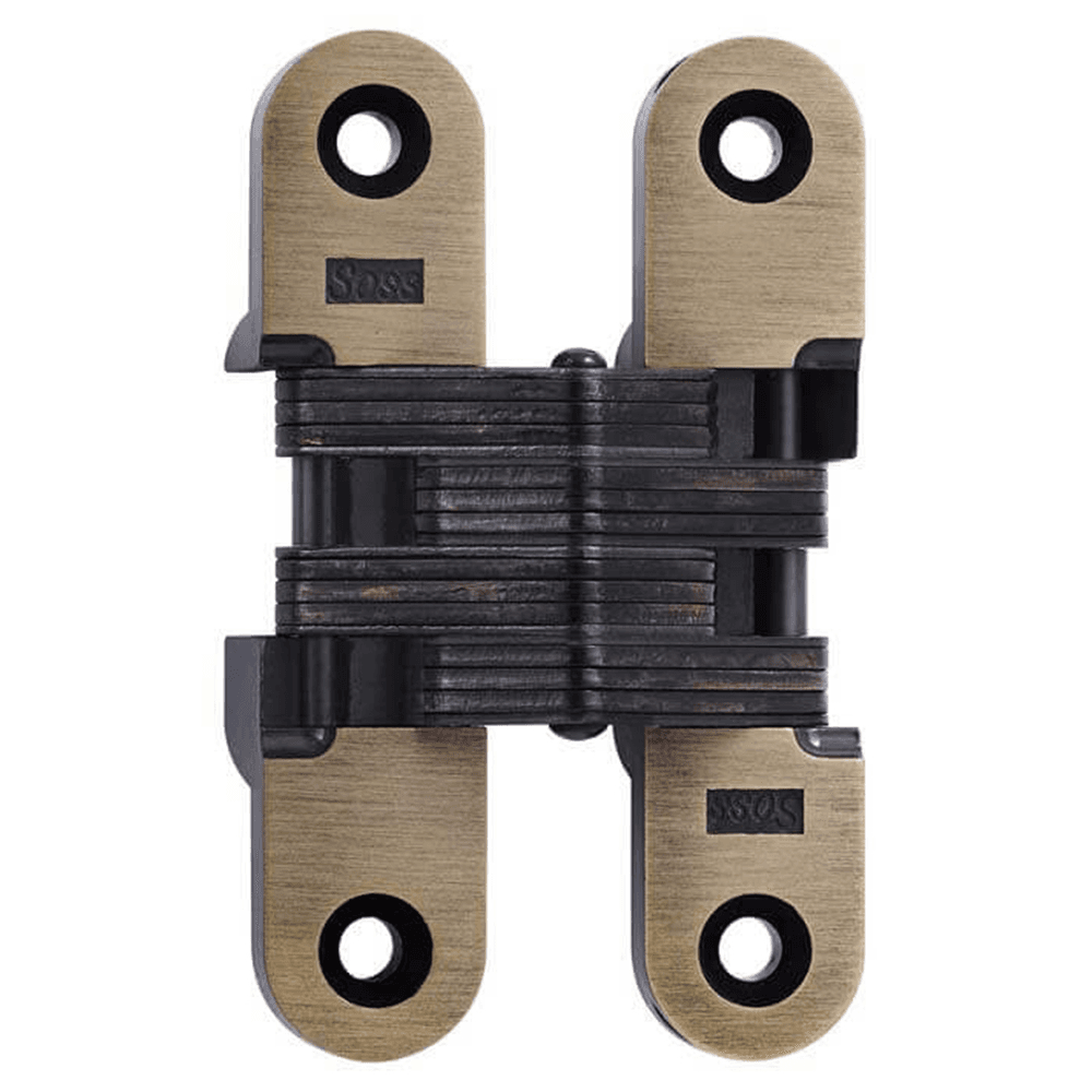 216 Invisible 180° Opening Hinge, Antique Brass Main - Image