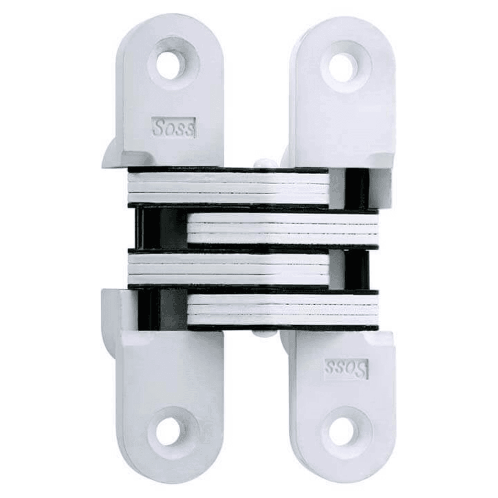 216 Invisible 180° Opening Hinge, White E-Coat Main - Image