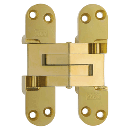 218H Invisible 180° Opening Hinge, Satin Brass Main - Image