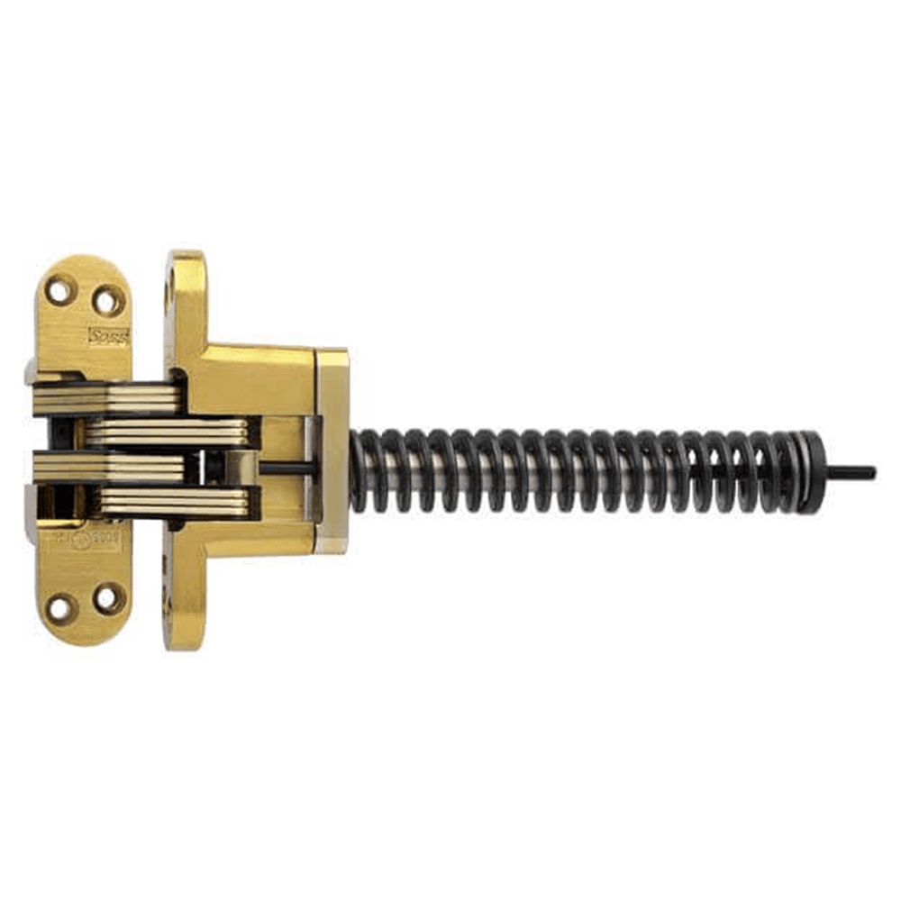 218IC Invisible 180° Opening Closer Hinge, Satin Brass Main - Image