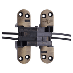 218PT Power Transfer Invisible Hinge, Antique Brass Main - Image