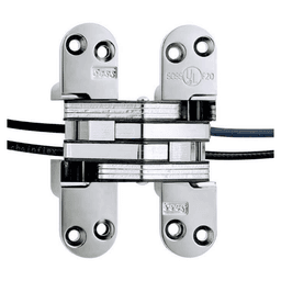 218PT Power Transfer Invisible Hinge, White E-Coat Main - Image