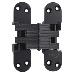 2" 220AS Alloy Steel Invisible Power Transfer Hinge, Black E-Coat Main - Image