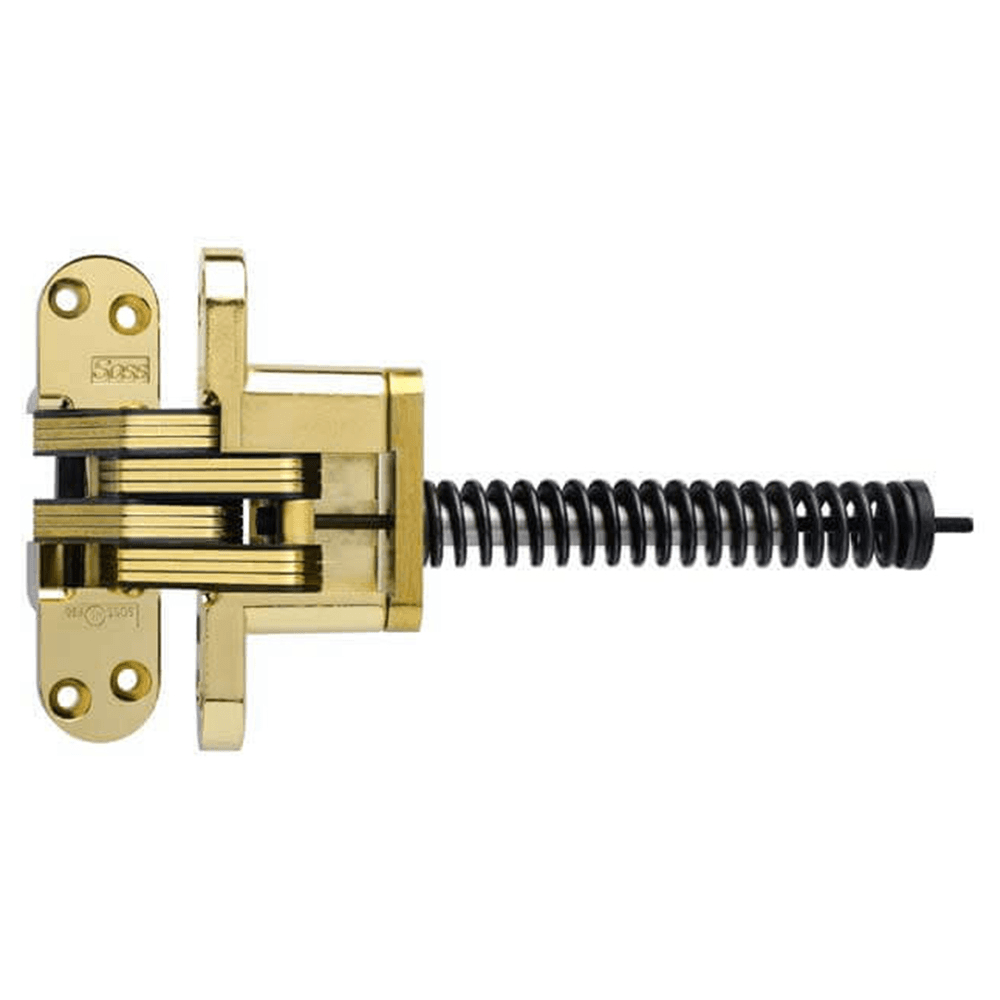 2" 220IC Invisible Closer Hinge, Bright Brass Main - Image