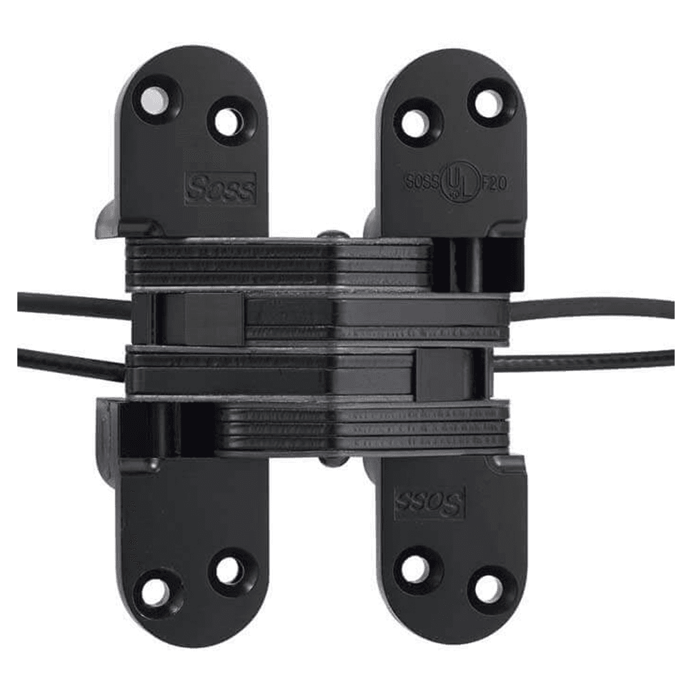 2" 220PT Invisible Power Transfer Hinge, Black Main - Image