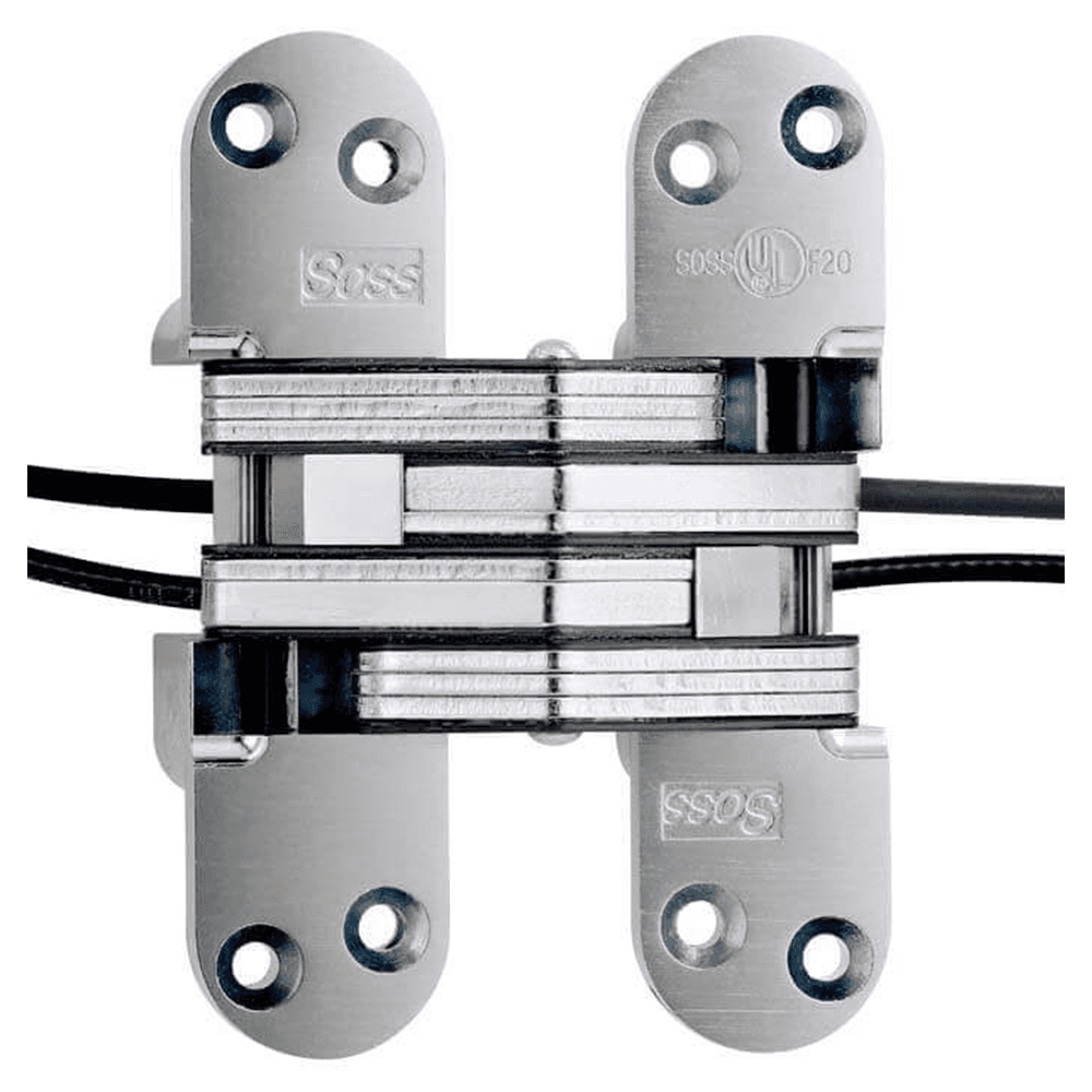 2" 220PT Invisible Power Transfer Hinge, Satin Chrome Main - Image