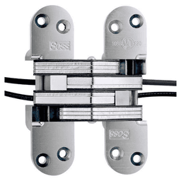 2" 220PT Invisible Power Transfer Hinge, Satin Chrome Main - Image