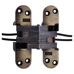 2" 220PT Invisible Power Transfer Hinge, Antique Brass Main - Image