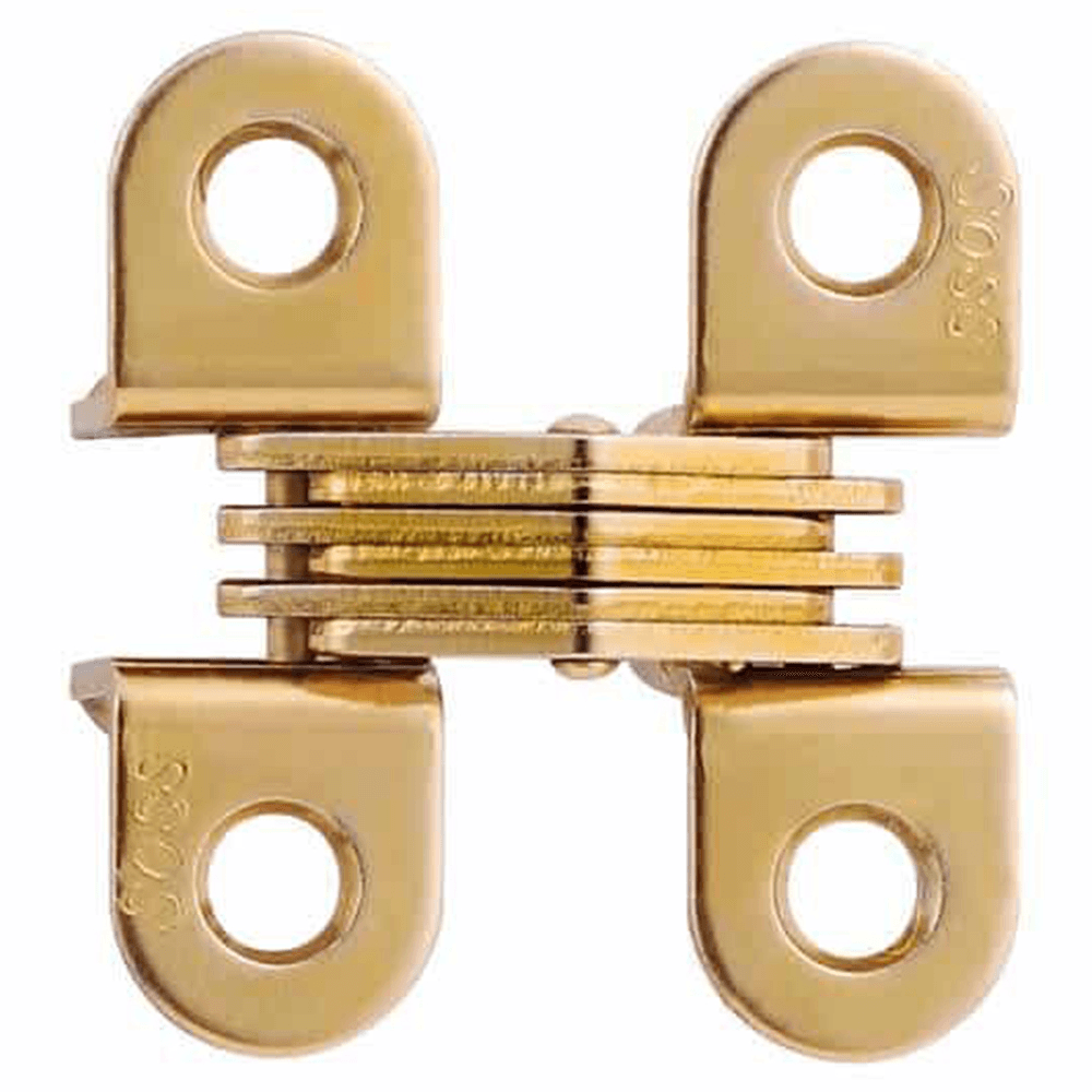 11/16" 303 Invisible Hinge, Satin Brass Main - Image
