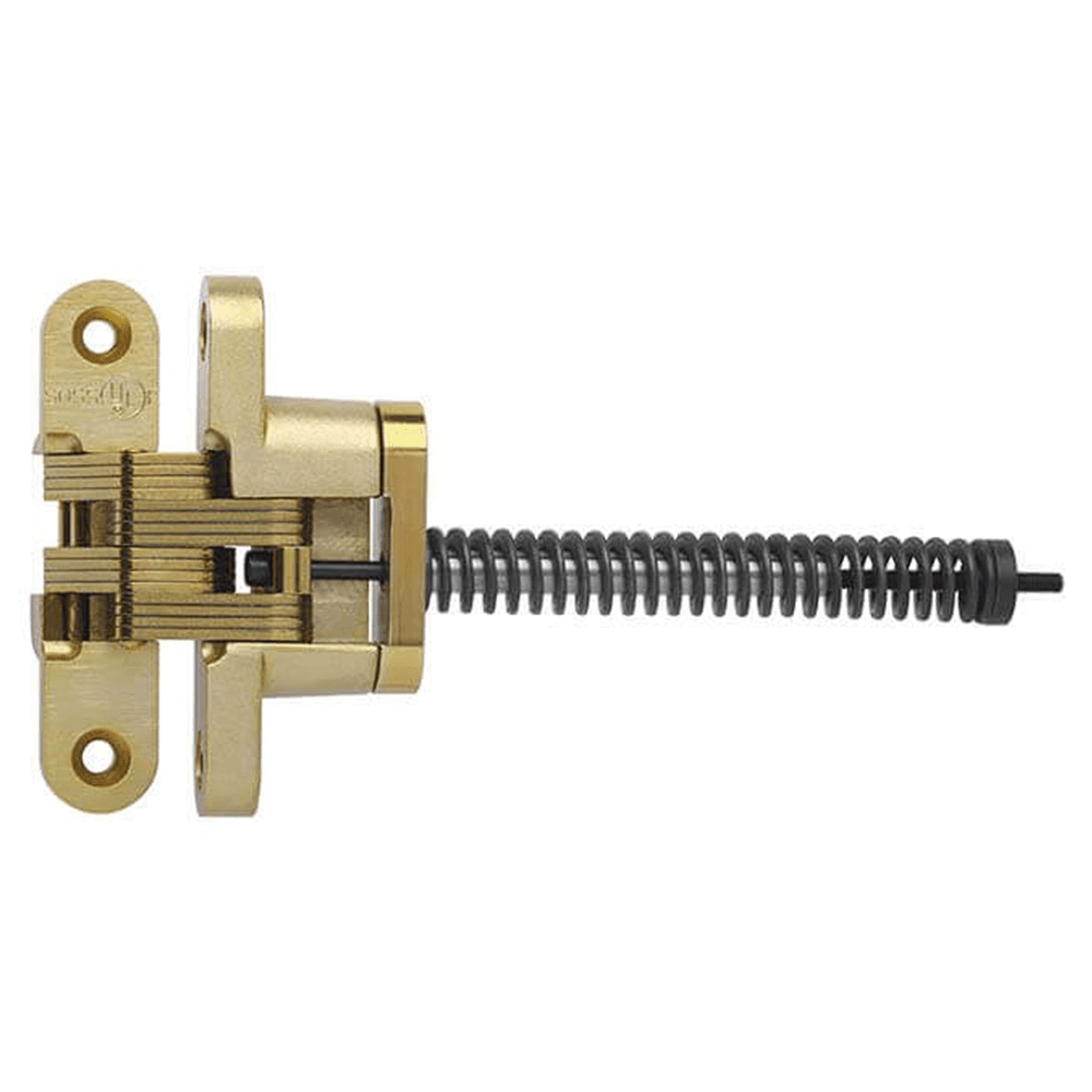 1-3/8" 416IC Invisible Hinge Closer, Satin Brass Main - Image