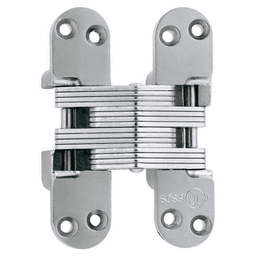 1-3/4" 418 Alloy Steel Invisible Hinge, Satin Chrome Main - Image
