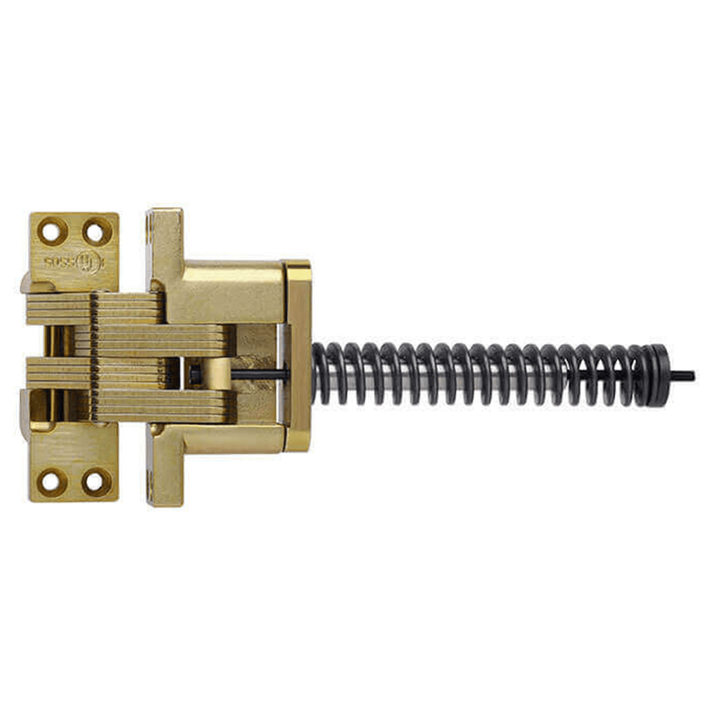 420IC Invisible 180° Opening Closer Hinge, Satin Brass Main - Image