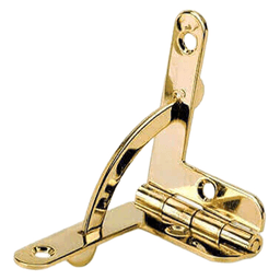 95° Opening Quadrant Hinge, Bright Brass Main - Image