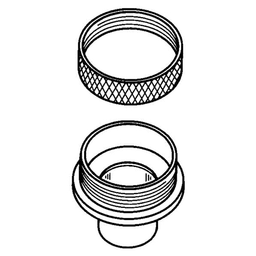 9/16" Porter Cable Guide Bushing and Locknut Main - Image