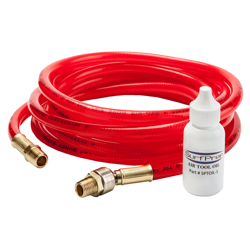 High-quality 1/4" x 12'''' Air Hose with Swivel from Surfprep - Image 2