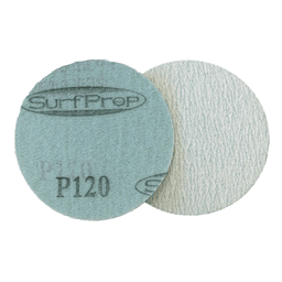 3" Hook/Loop 120 Grit No Holes Film Disc, Aluminum Oxide on Film (100/Box) - Alt Image 1