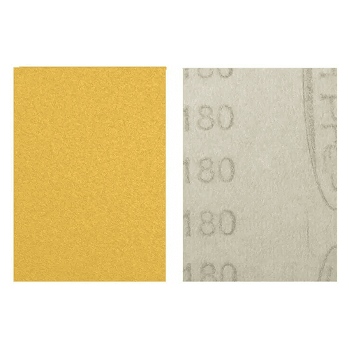 4" x 3" 150 Grit Hook/Loop Aluminum Oxide 6 Holes Latex Paper Abrasive Sheet (100/Box) - Main Image