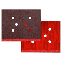 Super Fine Grit Aluminum Oxide 6 Holes ProFoam Sanding Pad, 3" x 4" x 5mm (25/Box) - Main Image