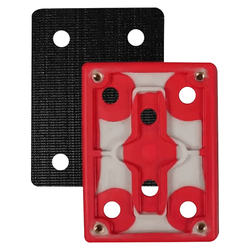 4" x 3" Hook/Loop Backup Pad, 6 Holes - Main Image