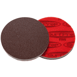 3" Hook & Loop 320-380 Grit No Holes Sanding Disc, Aluminum Oxide on Foam - Alt Image 1