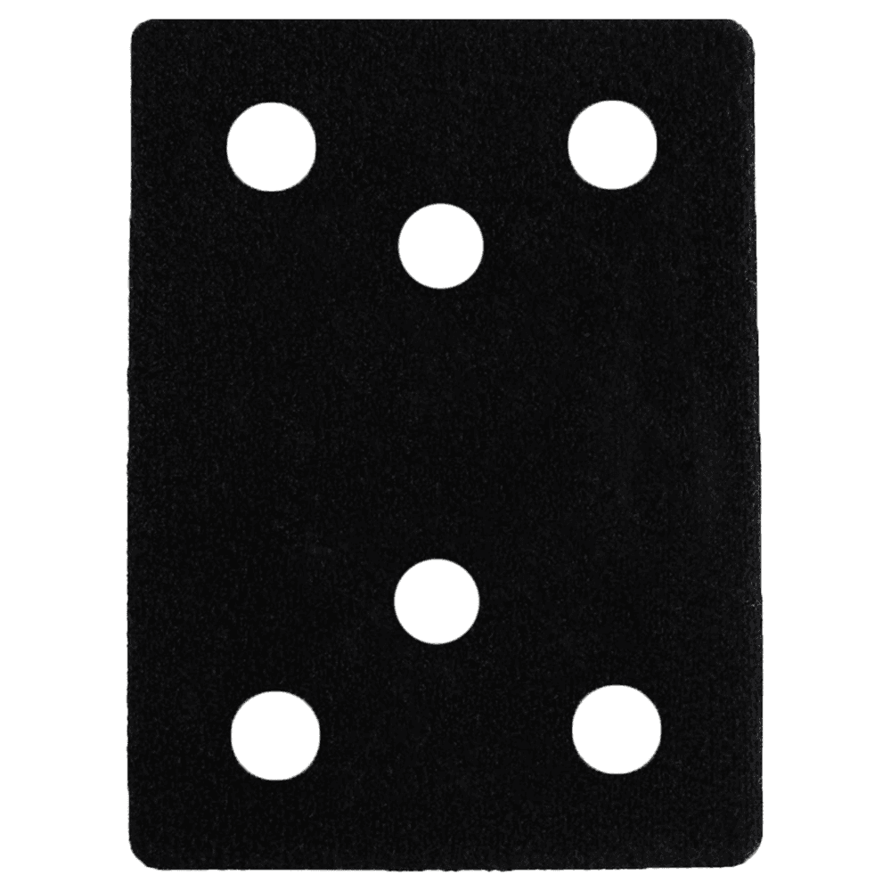 4" x 3" Abrasive Pad Saver, 6 Holes - Main Image