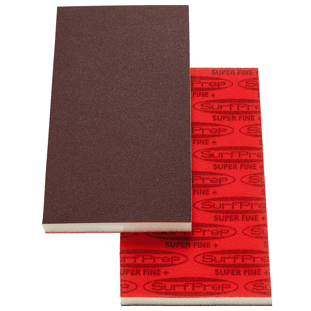 600-700 Grit Aluminum Oxide Foam Abrasive Pad, 7" x 3 -2/3" x 1/2 - Alt Image 1