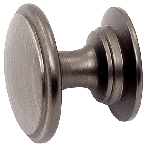1-3/16" Heritage Round Knob, Brushed Satin Nickel Alt 1 - Image