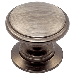 1-3/16" Heritage Round Knob, Antique Nickel Main - Image
