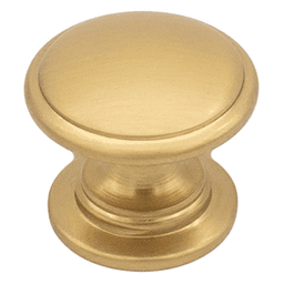 1-3/16" Heritage Round Knob, Brushed Satin Brass Main - Image