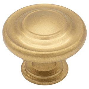 1-1/4" Heritage Round Knob, Brushed Satin Brass Main - Image