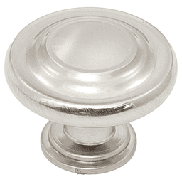 1-1/4" Heritage Round Knob, Brushed Satin Nickel Main - Image