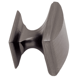 1-1/4" Heritage Rectangle Knob, Matte Black Alt 1 - Image
