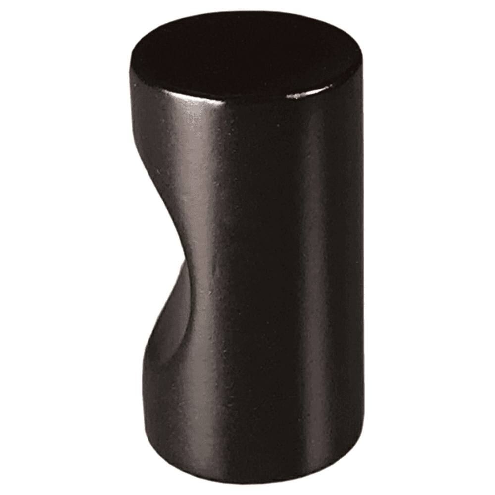 7/16" Cascade Round Knob, Matte Black Main - Image