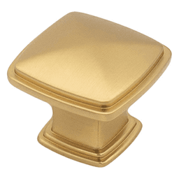 1-11/64" Skyline Square Cabinet Knob, Matte Black Alt 1 - Image