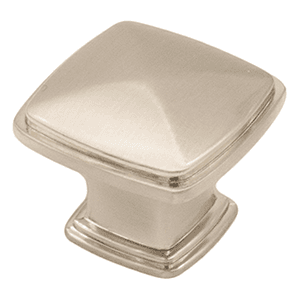 1-11/64" Skyline Square Cabinet Knob, Brushed Satin Nickel Main - Image
