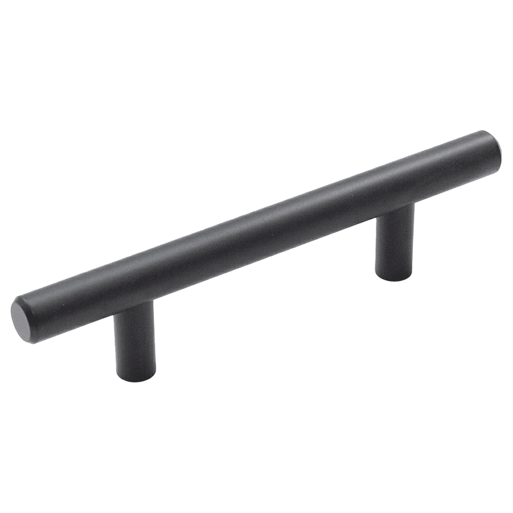 76mm Cornerstone Bar Pull, Matte Black Main - Image