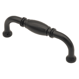3-25/32" Heritage Handle Pull, Matte Black Main - Image
