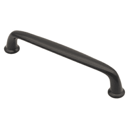 5-3/64" Heritage Handle Pull, Matte Black, 4-7/16" Length Main - Image