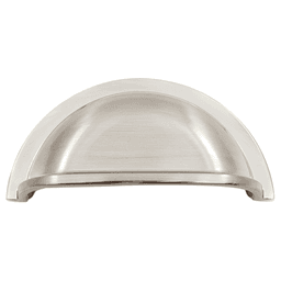2-63/64" Heritage Cup Pull, Brushed Satin Nickel Main - Image