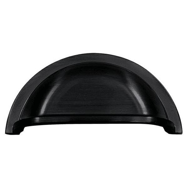 2-63/64" Heritage Cup Pull, Matte Black Main - Image