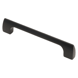 5-3/64" City Style Cabinet Pull, Matte Black, 5-25/32" Length Main - Image