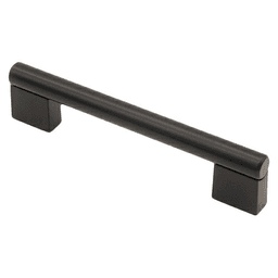 5-3/64" City Style Cabinet Pull, Matte Black, 5-5/16" Length Main - Image