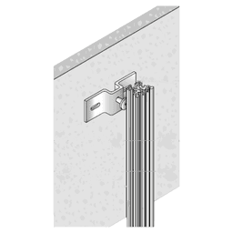 77.8mm Central Holder for Two Panels Alt 1 - Image